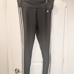 Adidas Climalite 3-Stripe Leggings Black Athletic Pants XL